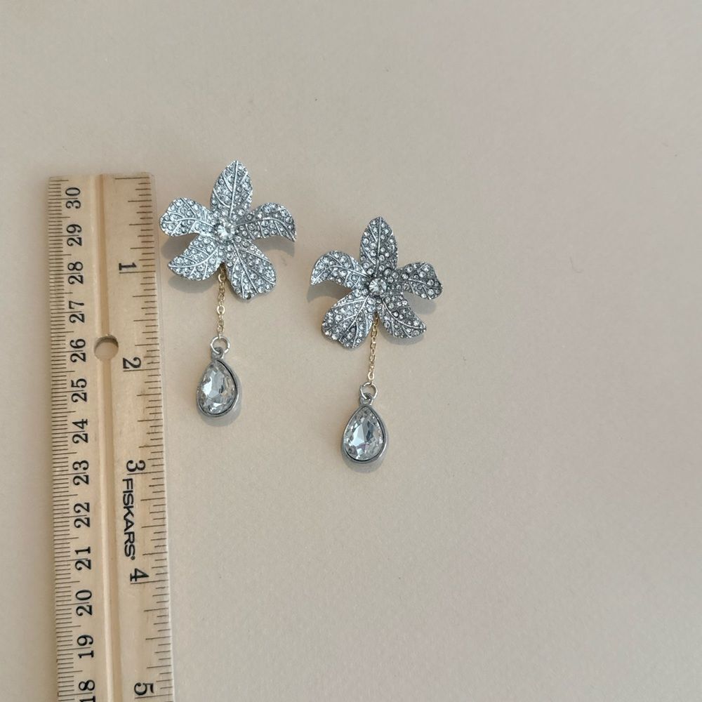 Flower statement earrings N1254 - Picture 4 of 4